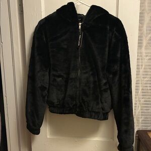 New Look Black Faux Fur Jacket